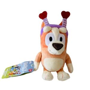 Bluey Smoochy Kiss Bingo Valentin’s Day Stuffed Animal Plush Toy 7” NEW